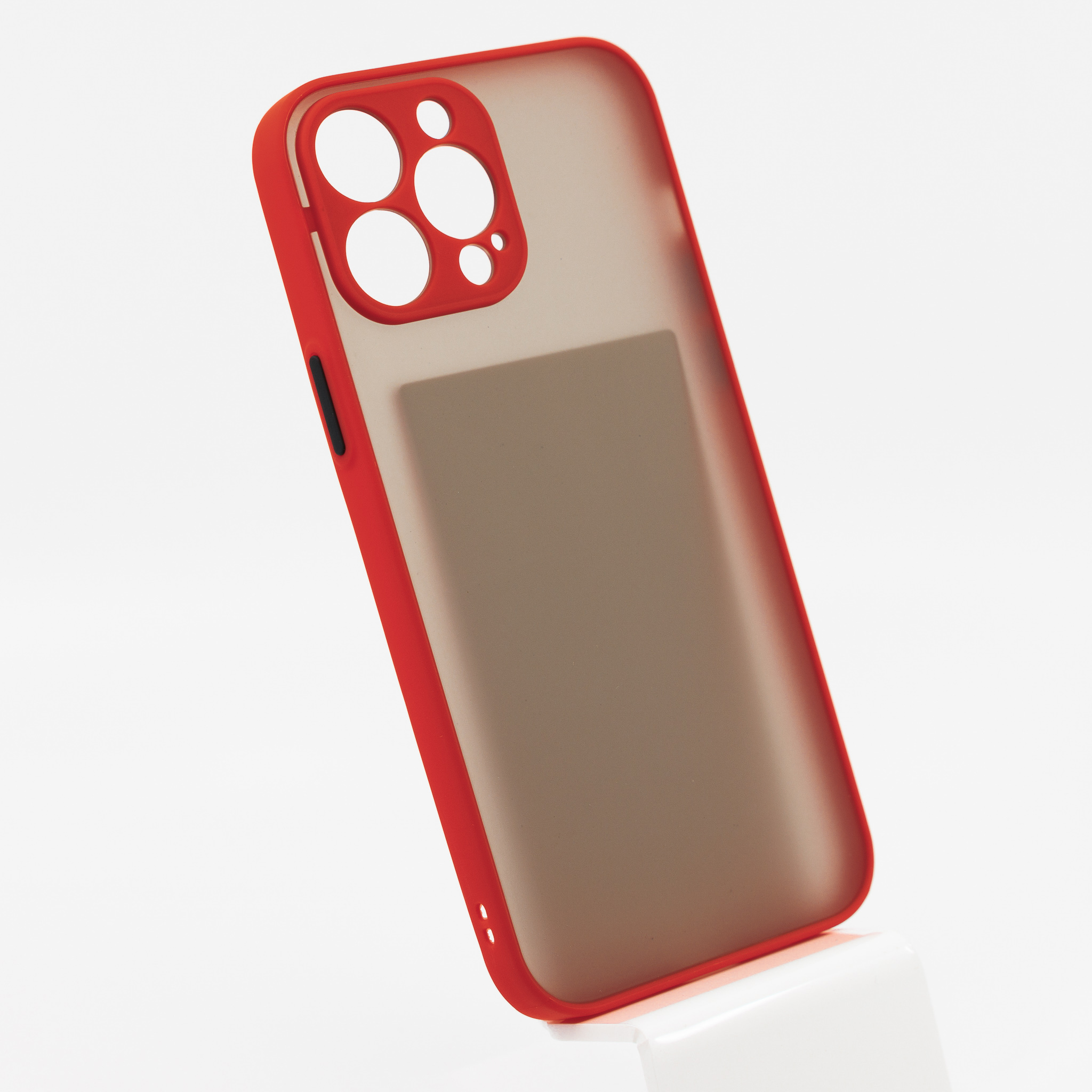 E-shop Bomba Kvalitný TPU obal matný pre iPhone - červený Model iPhone: iPhone 13 Pro