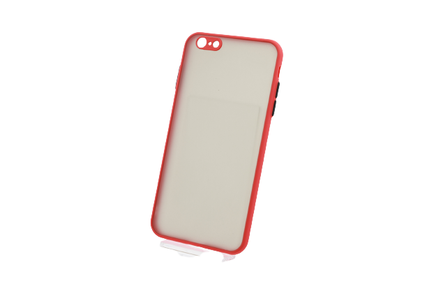 E-shop Bomba Kvalitný TPU obal matný pre iPhone - červený Model iPhone: iPhone 6s Plus, 6 Plus