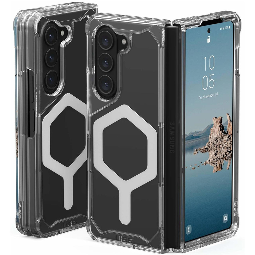 UAG Plyo Pro obal pre - Samsung Galaxy Z Fold5 - Ľadovo strieborná KF2343089
