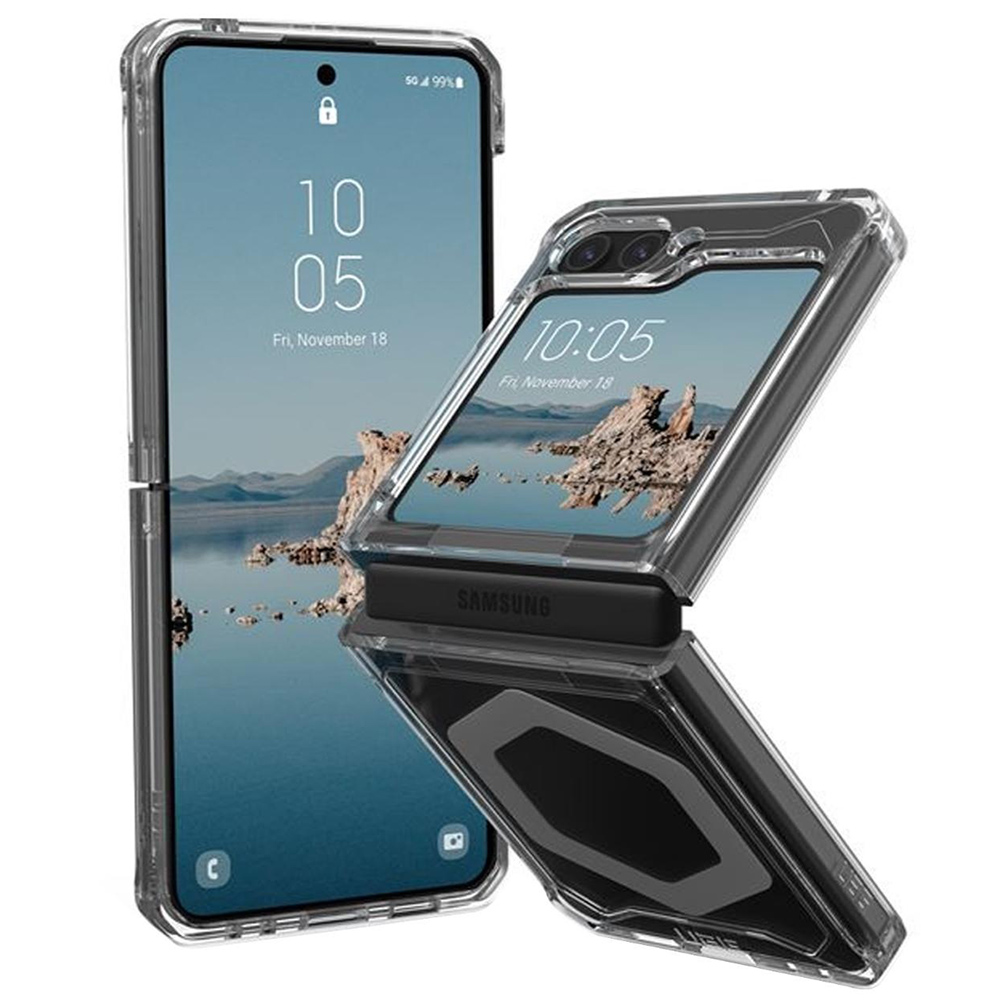 UAG Plyo Pro obal pre - Samsung Galaxy Z Flip5 - Ľadovo strieborná KF2343100