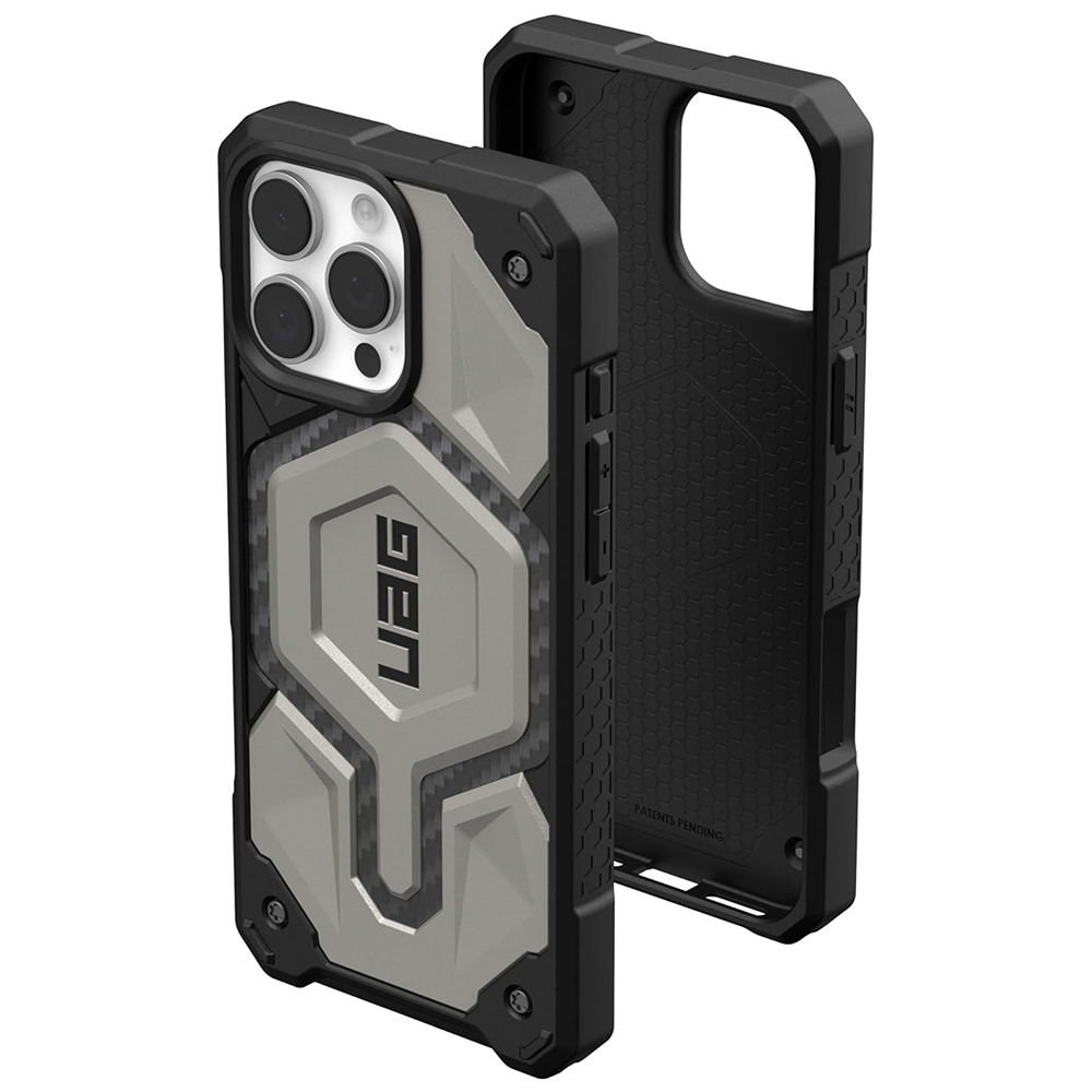 UAG Monarch Pro - extrémne odolný kryt na iPhone 16 Pro Max - Titánová KF2342868