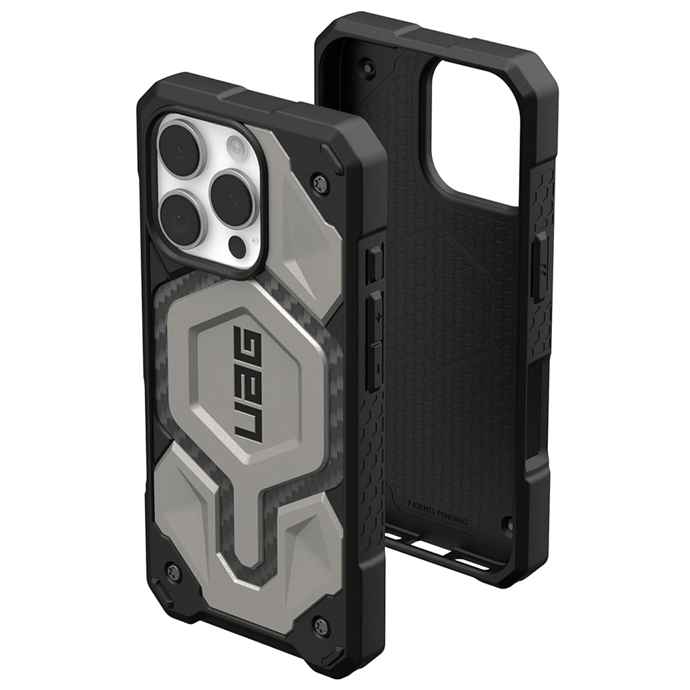 UAG Monarch Pro - extrémne odolný kryt na iPhone 16 Pro - Titánová KF2342874