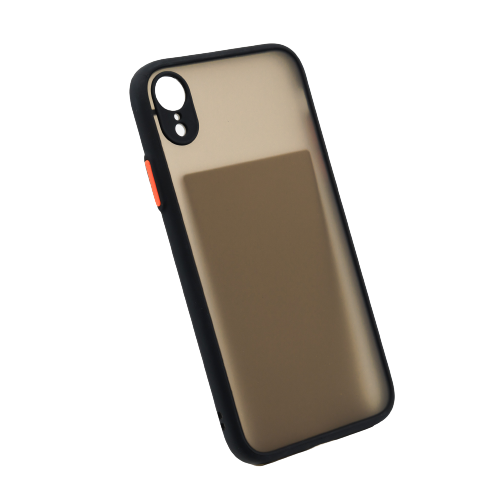 Kvalitný TPU obal matný pre iPhone - čierny Model iPhone: iPhone XR