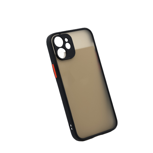 E-shop Bomba Kvalitný TPU obal matný pre iPhone - čierny Model iPhone: iPhone 12 Mini