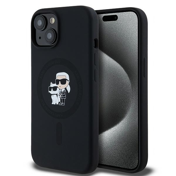 Karl Lagerfeld silikónový kryt s MagSafe na iPhone 15 Plus (KLHMP15MSCMKCRHK) - Karl&Choupette KF2340787