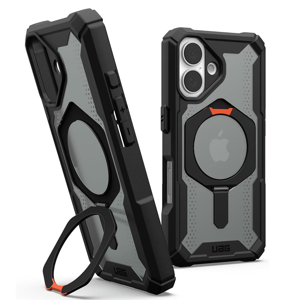 UAG Plasma XTE MagSafe - extrémne odolný kryt na iPhone 16 - Čierna / Oranžová KF2343034
