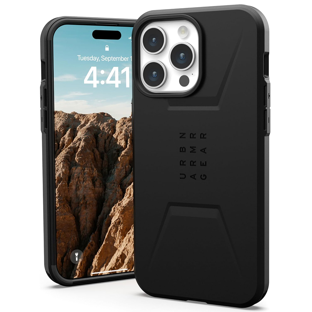 UAG Civilian MagSafe puzdro na iPhone 15 Pro - Čierna KF2343054