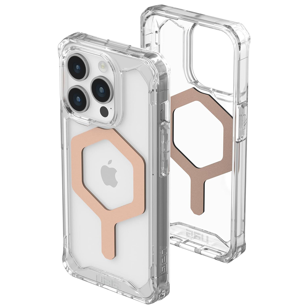 UAG Plyo MagSafe - extrémne odolný kryt na iPhone 15 Pro - Ľadovo ružovo-zlatá KF2343131