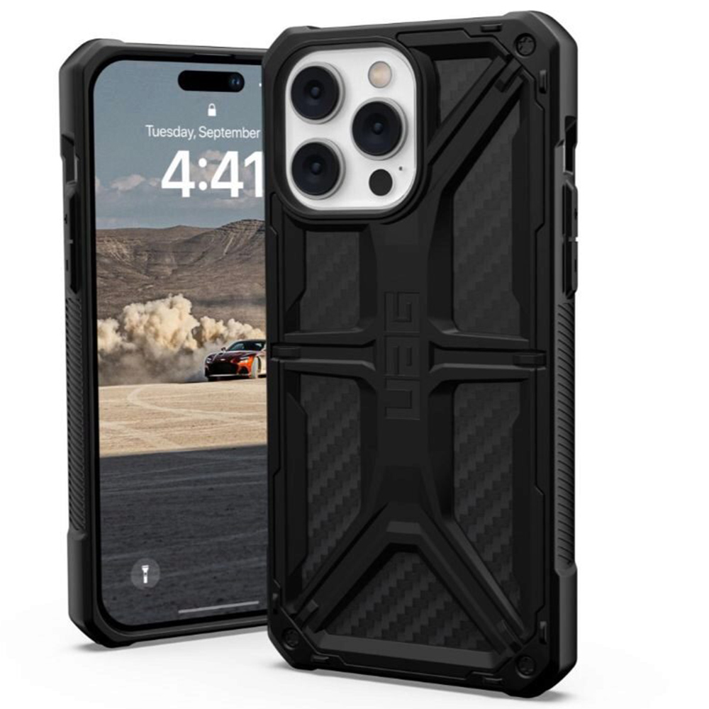 UAG Monarch - extrémne odolný kryt na iPhone 14 Pro Max - Karbónová KF2342926