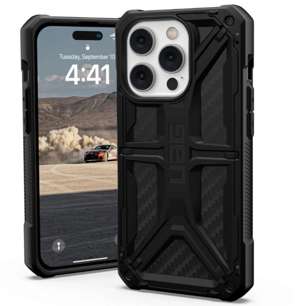 UAG Monarch - extrémne odolný kryt na iPhone 14 Pro - Karbónová KF2342930