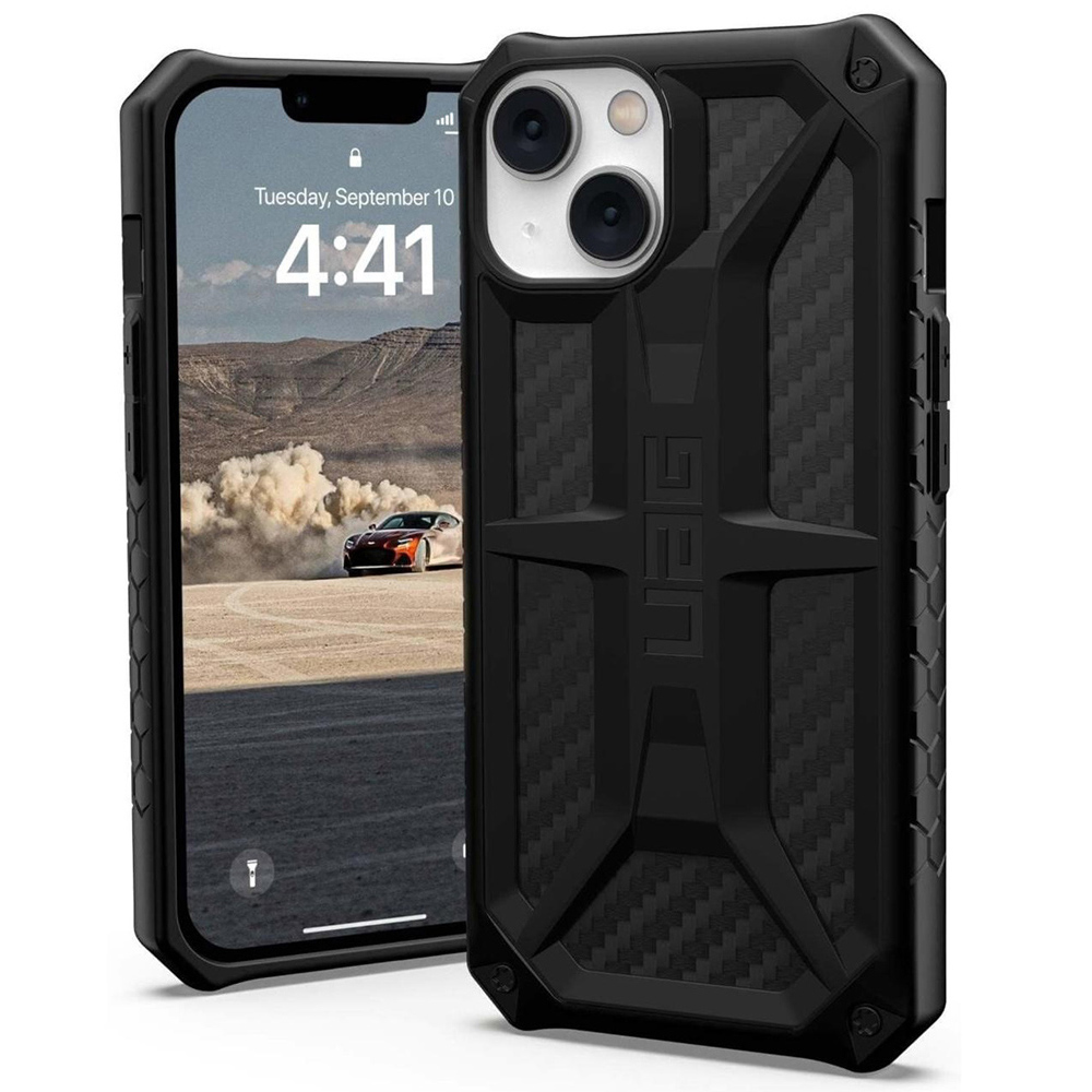 UAG Monarch - extrémne odolný kryt na iPhone 14 - Karbónová KF2342938