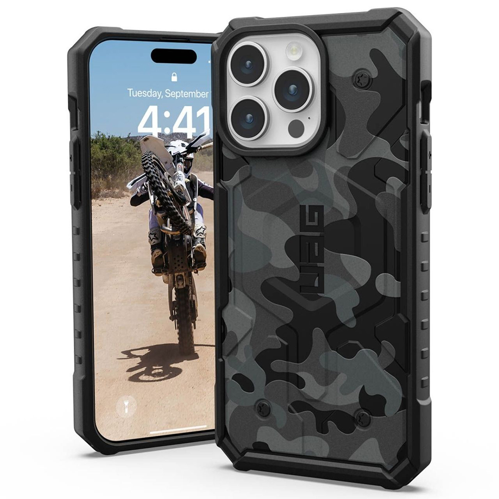 UAG Pathfinder SE - extrémne odolný kryt na iPhone 15 Pro - Nočný maskáč KF2343098