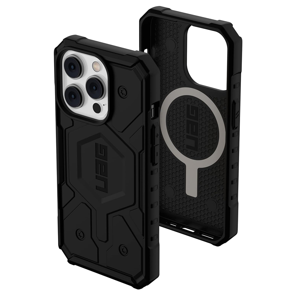 UAG Pathfinder MagSafe - extrémne odolný kryt na iPhone 14 Pro - Čierna KF2343165