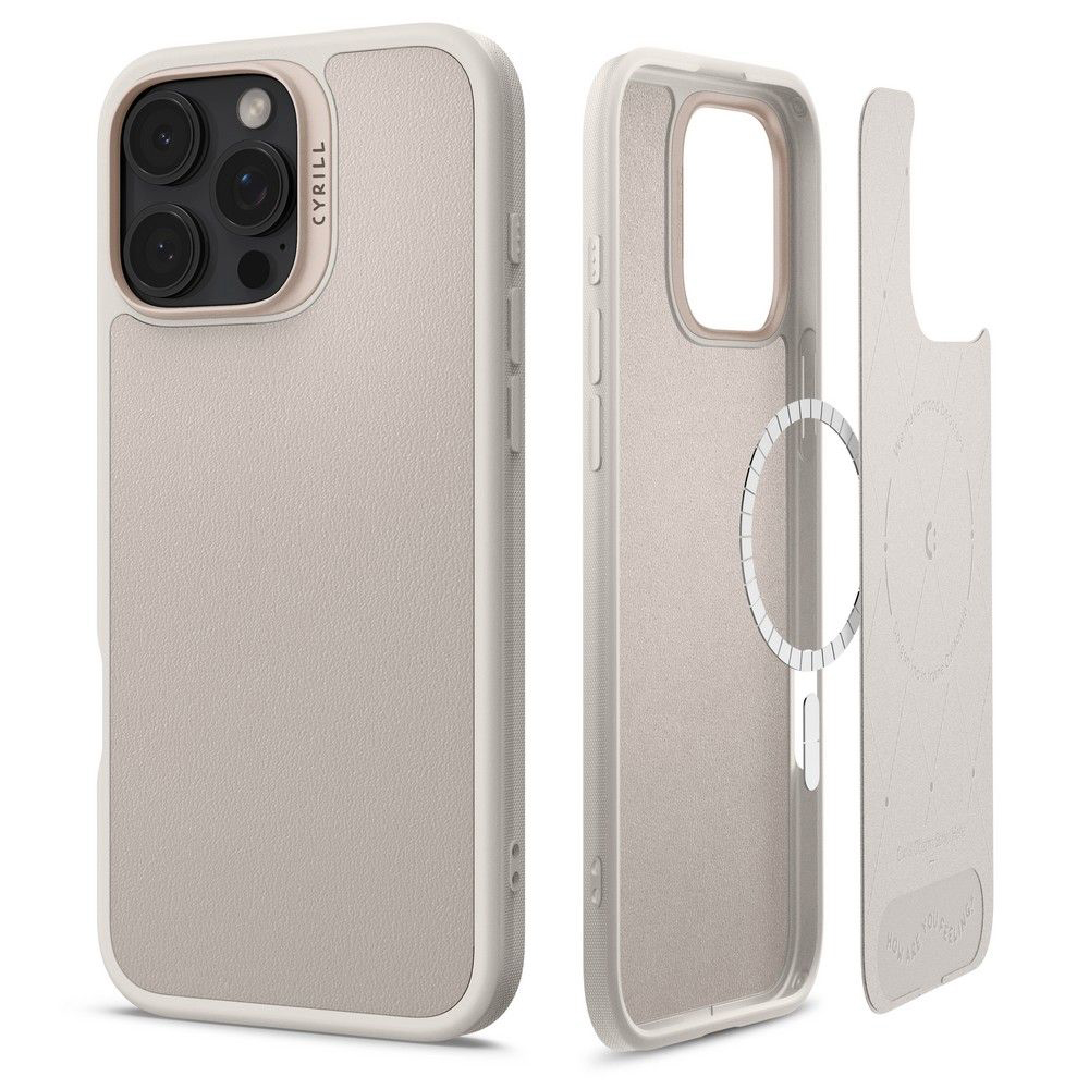 Spigen Cyrill Kajuk MagSafe kryt na iPhone 16 Pro Max - krémový KF2342845