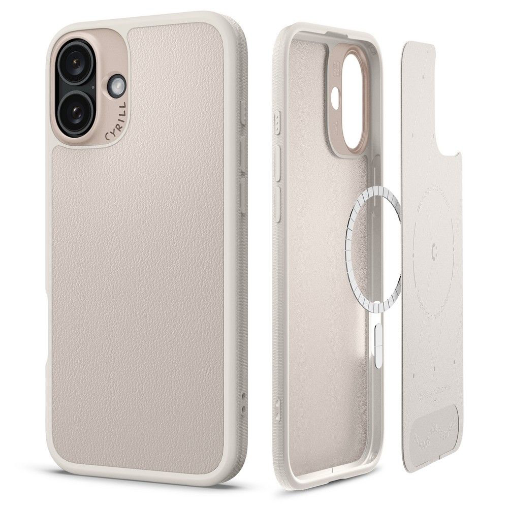 Spigen Cyrill Kajuk MagSafe kryt na iPhone 16 - krémový KF2344045