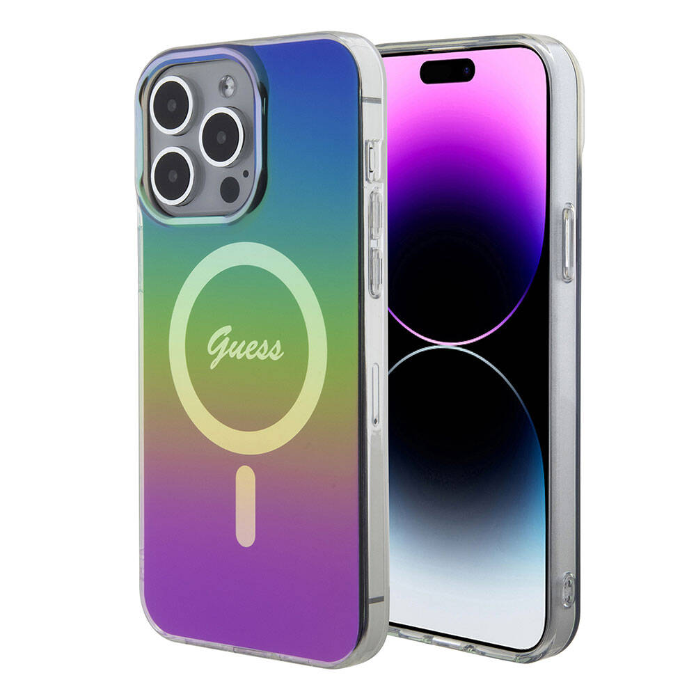 Guess IML dúhový kryt s MagSafe na iPhone 15 Pro (GUHMP15LHITSK) - dúhový KF2340564