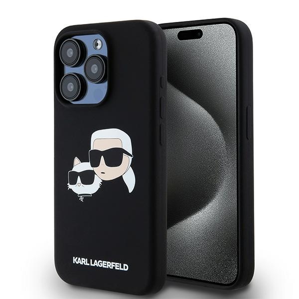 Karl Lagerfeld silikónový kryt s MagSafe na iPhone 15 Pro Max (KLHMP15XSKCHPPLK) - Karl&Choupette KF2340832