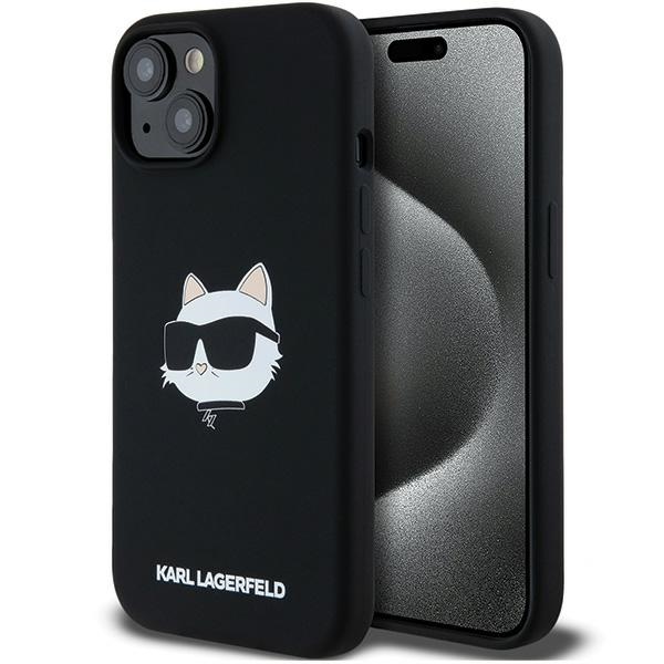 Karl Lagerfeld silikónový kryt s MagSafe na iPhone 15 Plus (KLHMP15MSCHPPLK) - Choupette hlava KF2340788