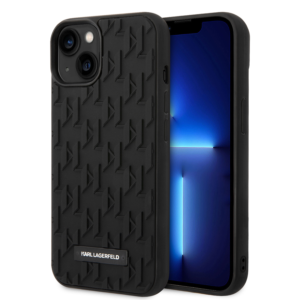 Karl Lagerfeld 3D Design kryt na iPhone 14 Plus (KLHCP14MRUPKLPK) - Monogram KF2339503