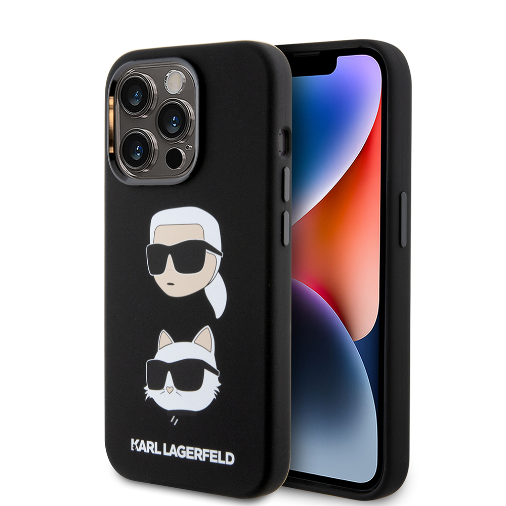 Karl Lagerfeld silikónový kryt na iPhone 15 Pro (KLHCP15LSDHKCNK) - Karl&Choupette Head KF2339810