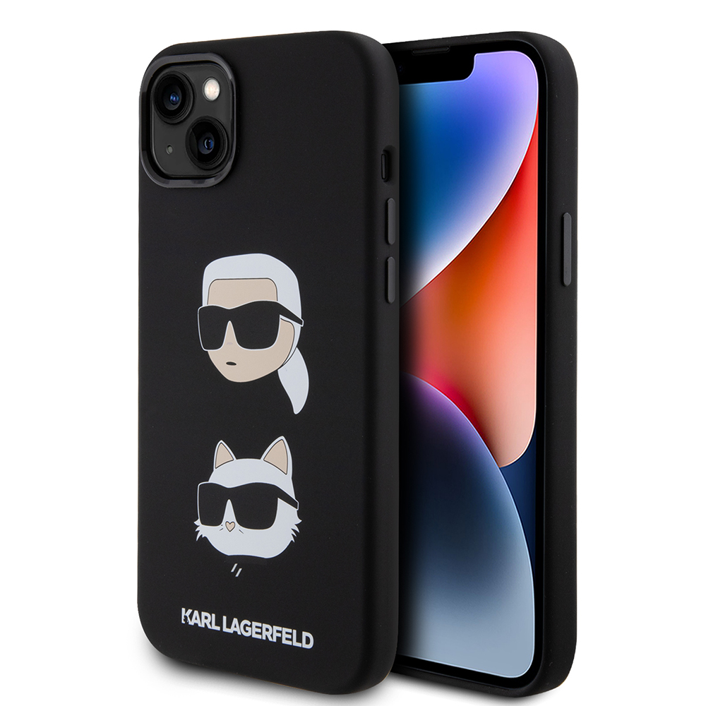 Karl Lagerfeld silikónový kryt na iPhone 15 Plus (KLHCP15MSDHKCNK) - Karl&Choupette Head KF2339823