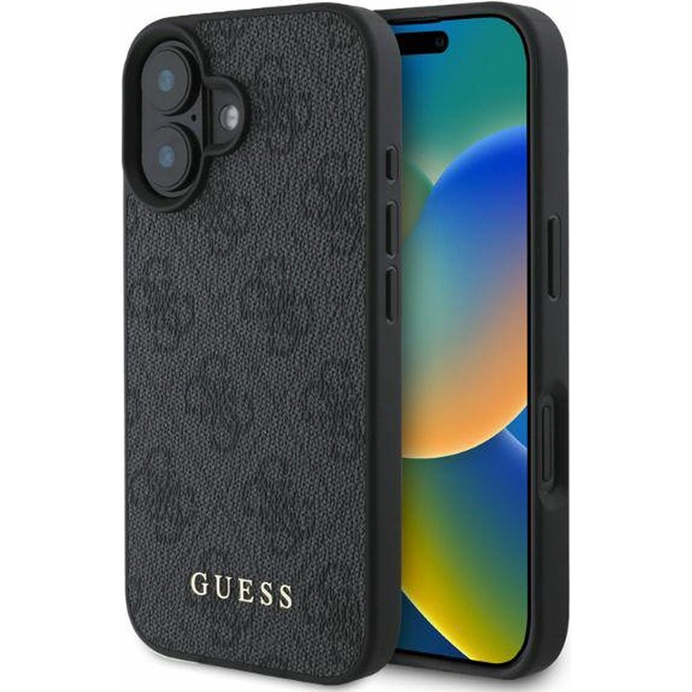 Guess pevný kryt 4G Classic na iPhone 16 (GUHCP16SG4GFGR) - čierny KF2340075