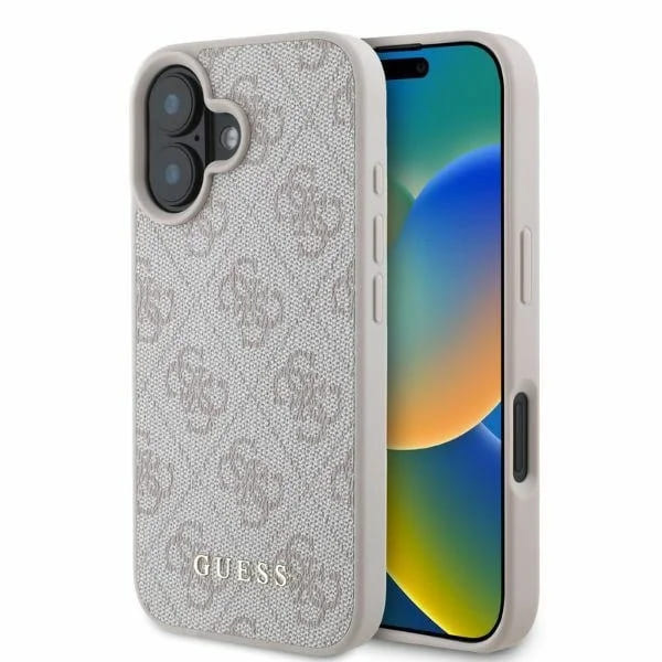 Guess pevný kryt 4G Classic na iPhone 16 (GUHCP16SG4GFPI) - ružový KF2340076