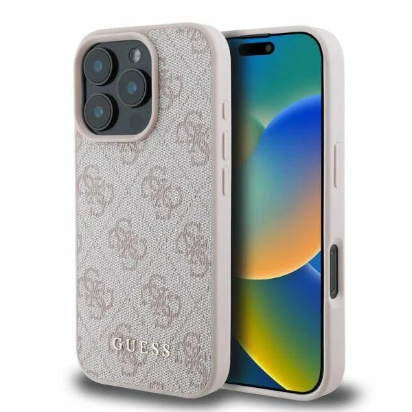 Guess pevný kryt 4G Classic na iPhone 16 Pro Max (GUHCP16XG4GFPI) - ružový KF2340079