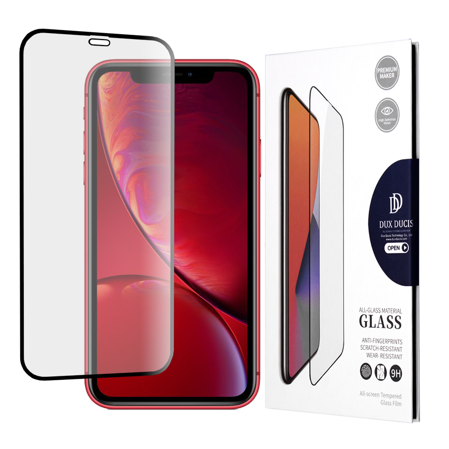 Dux Ducis Tempered Glass – tvrdené sklo na iPhone 11 / XR – čierny rámik KF233217