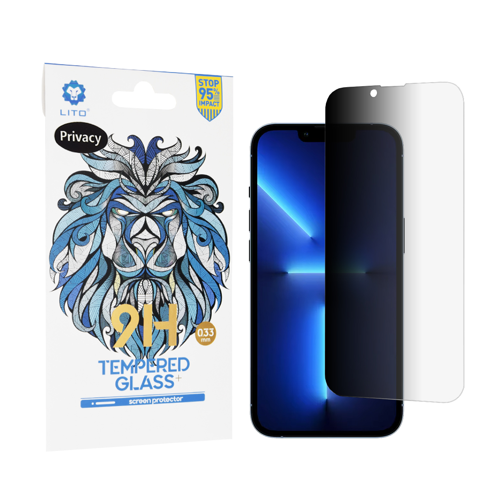Lito 2.5D Classic Glass - iPhone 13 Pro Max / iPhone 14 Plus - Tvrdené sklo - Privacy KF2317614
