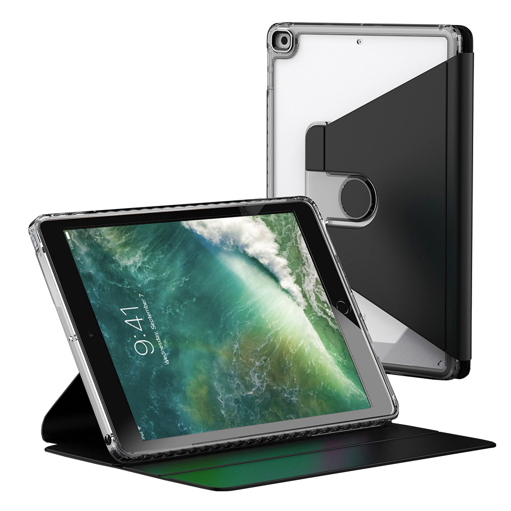 Techsuit Crystal Vision ochranné puzdro na iPad 9.7 (2017 / 2018) – Čierny KF2323254