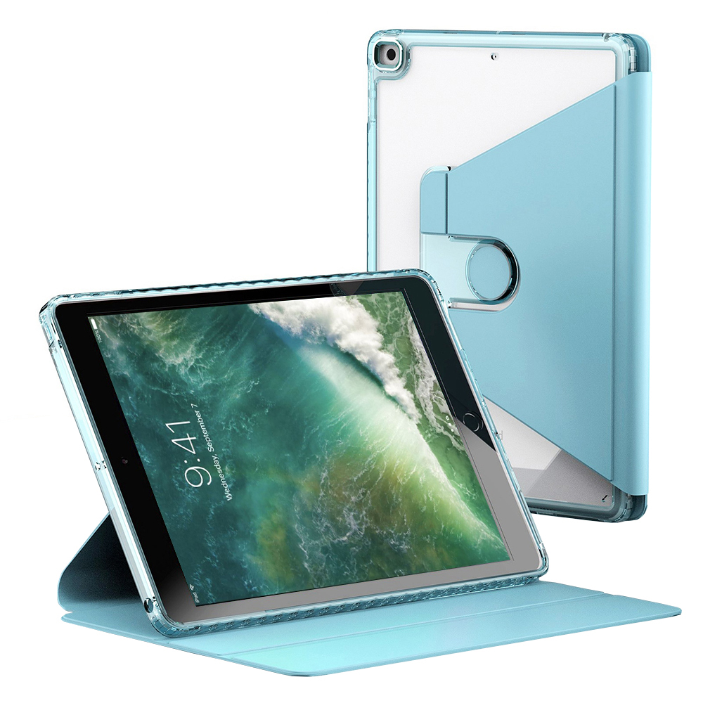 Techsuit Crystal Vision ochranné puzdro na iPad 9.7 (2017 / 2018) – Modrý KF2323255