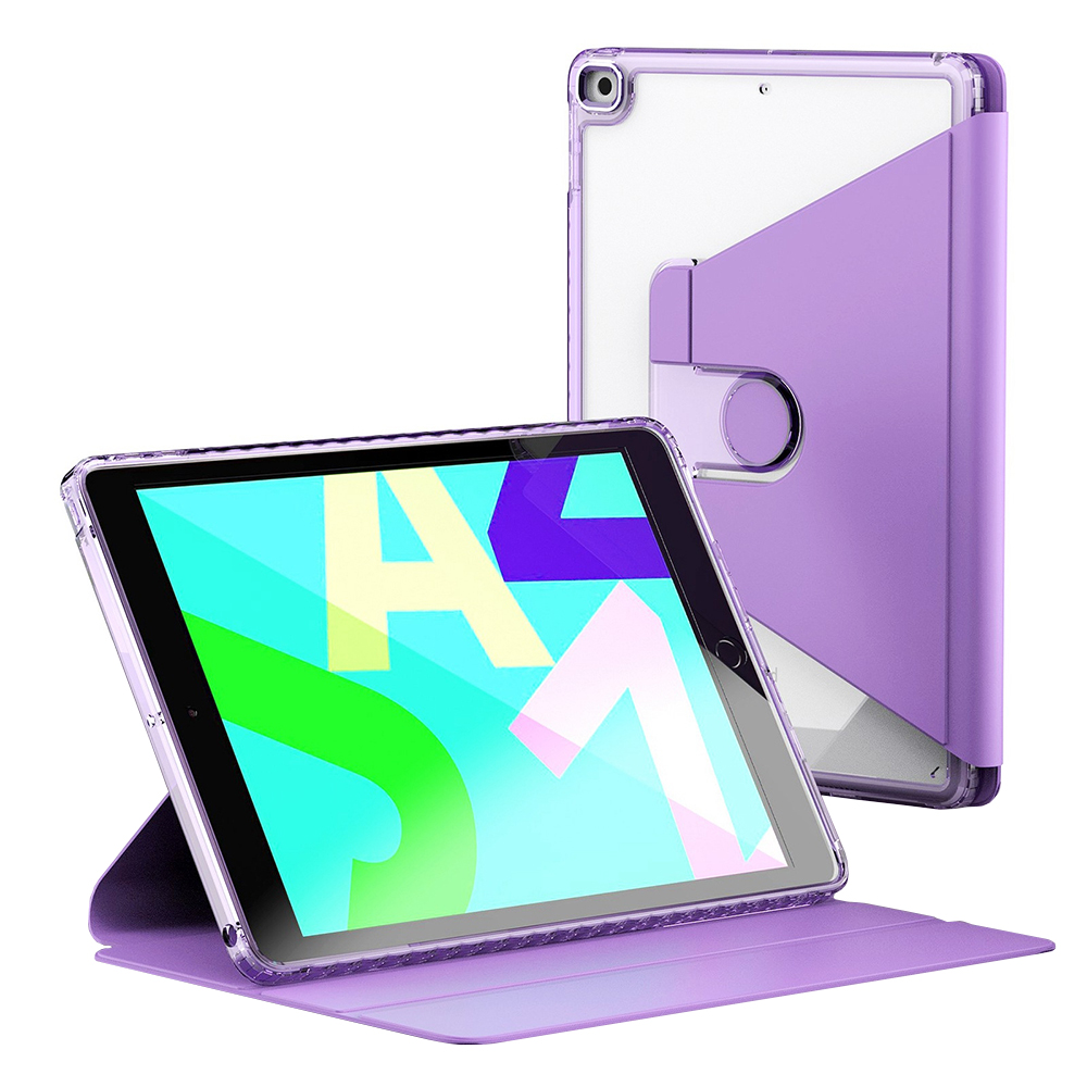 Techsuit Crystal Vision ochranné puzdro na iPad 10.2 (2019/2020/2021) – Fialový KF2323259