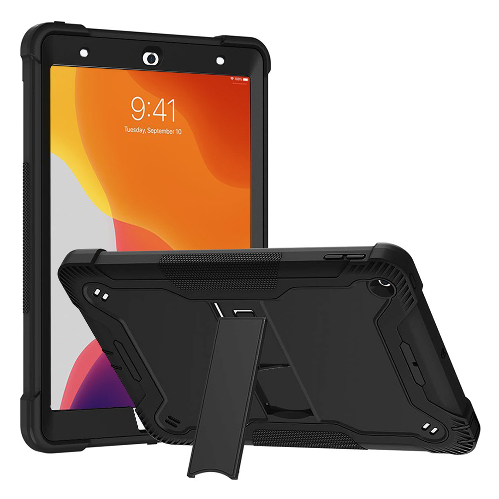 Techsuit Rugged TabShell Obal a Ochranné Sklo pre iPad 10.2 (2019/2020/2021) – Čierny KF2327011