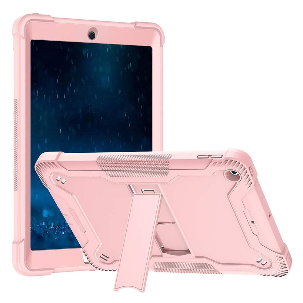 Techsuit Rugged TabShell Obal a Ochranné Sklo pre iPad 9.7 (2017 / 2018) – Ružovo zlatá KF2327065