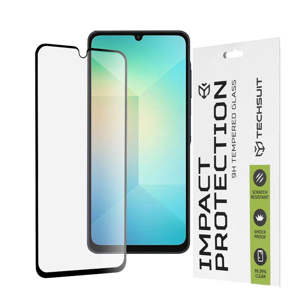 Techsuit 111D Full Cover / Full Glue Glass Ochranné tvrdené sklo na Samsung Galaxy A06 – Čierne KF2335825