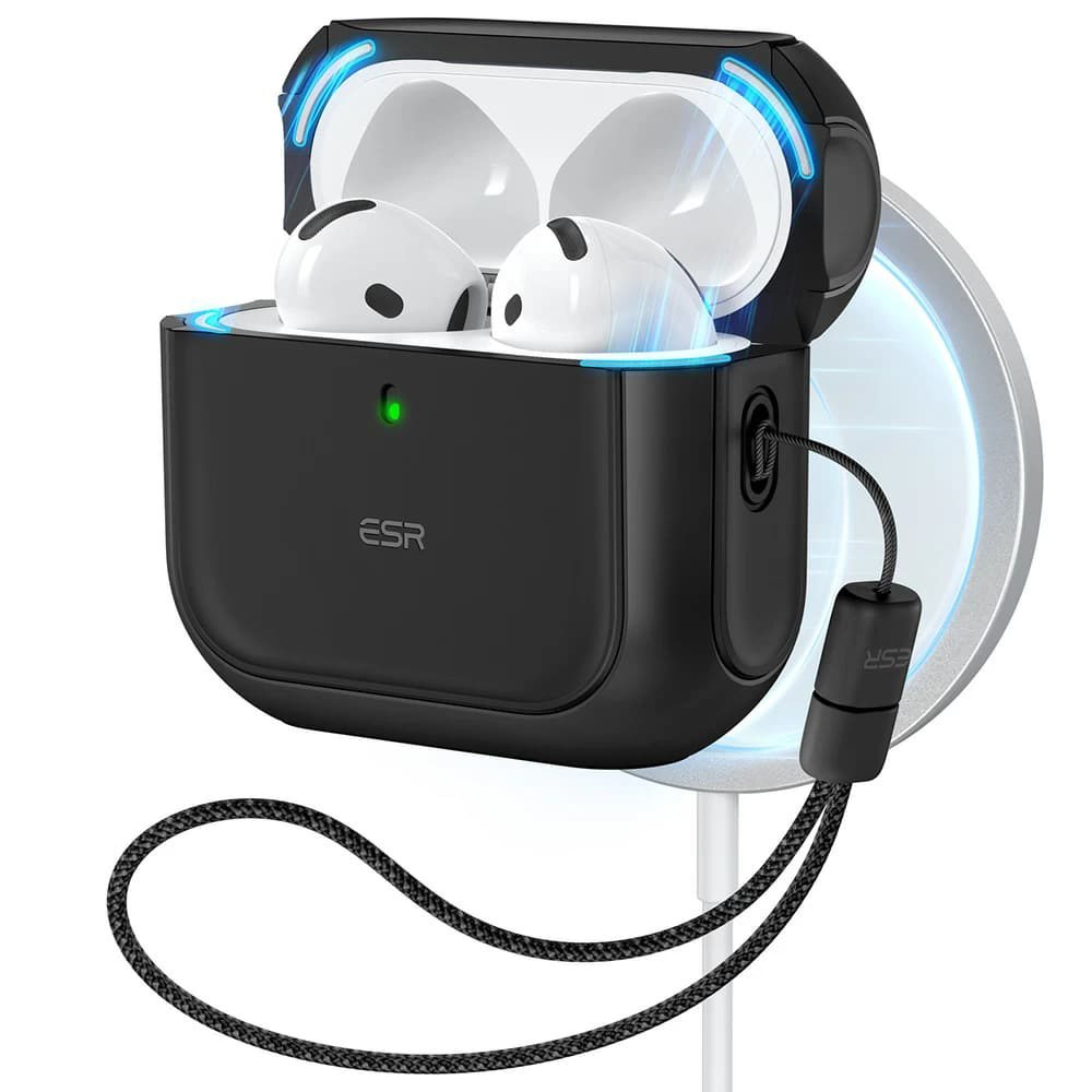 ESR Orbit Hybrid HaloLock – kryt na Apple AirPods 4 – čierny KF2335925