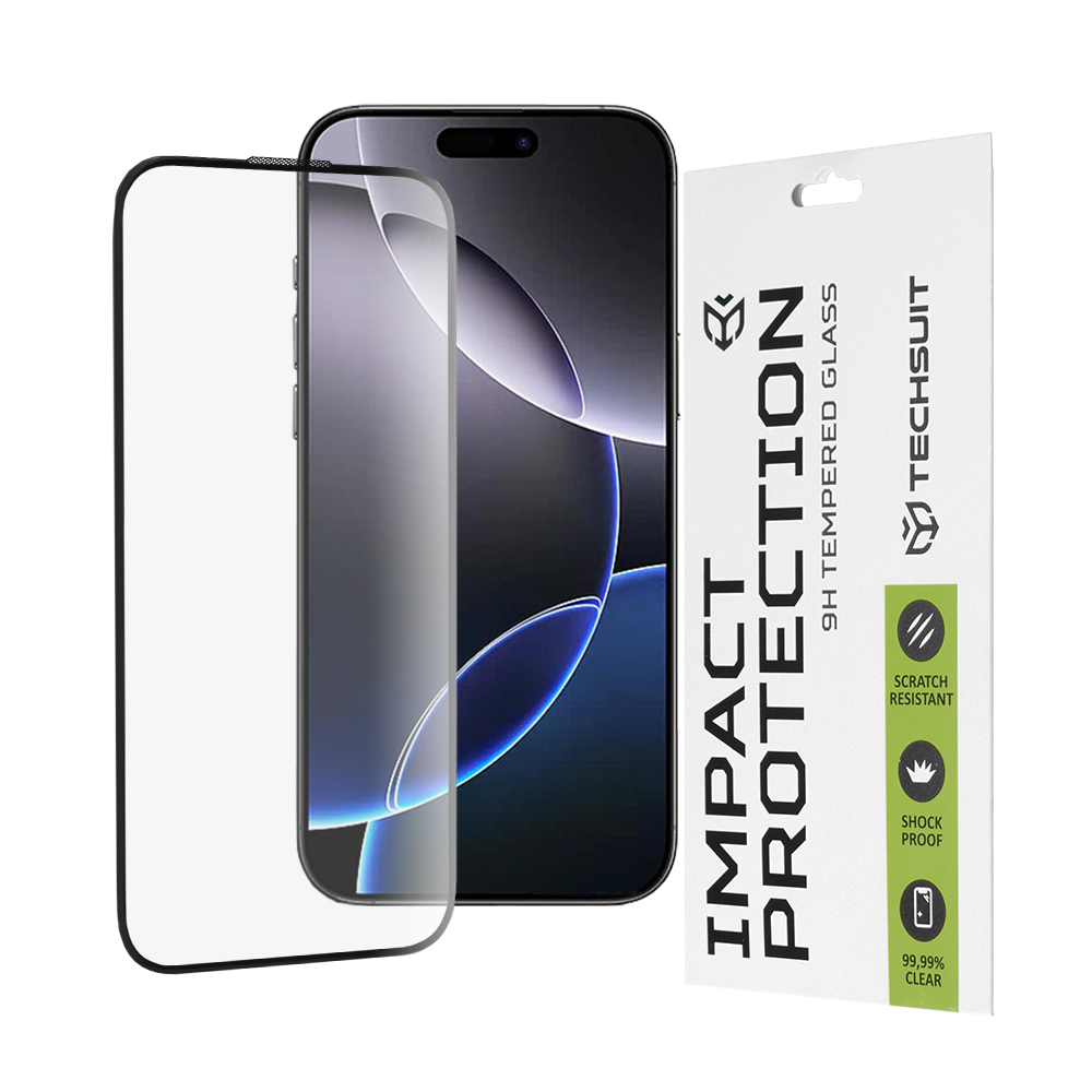 Techsuit 111D Full Cover / Full Glue Glass Ochranné tvrdené sklo na iPhone 16 Pro Max – Čierne KF2338303
