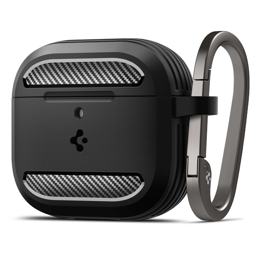 Spigen Rugged Armor Ochranný kryt pre Apple AirPods 4 – Matná Čierna KF2338872