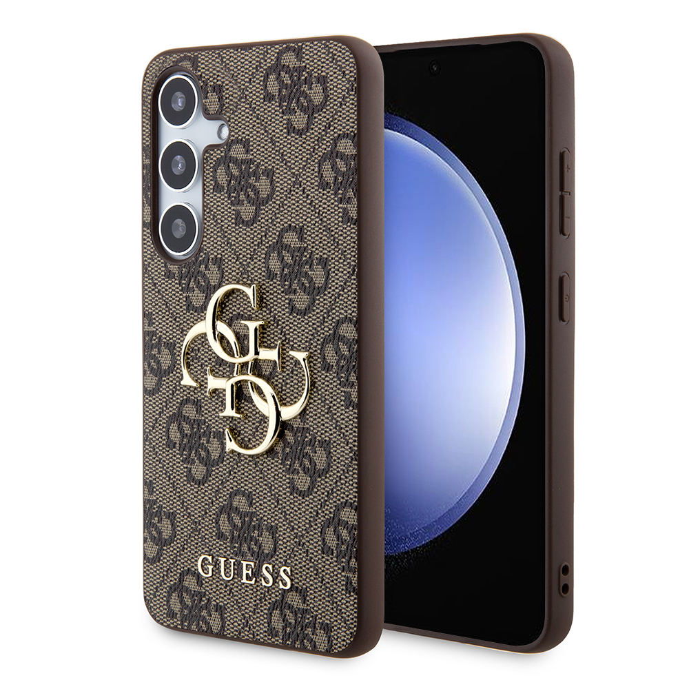 Guess Hardcase 4G Big Metal Logo (GUHCS24M4GMGBR) kryt na Samsung Galaxy S24 Plus – Hnedý KF2339913