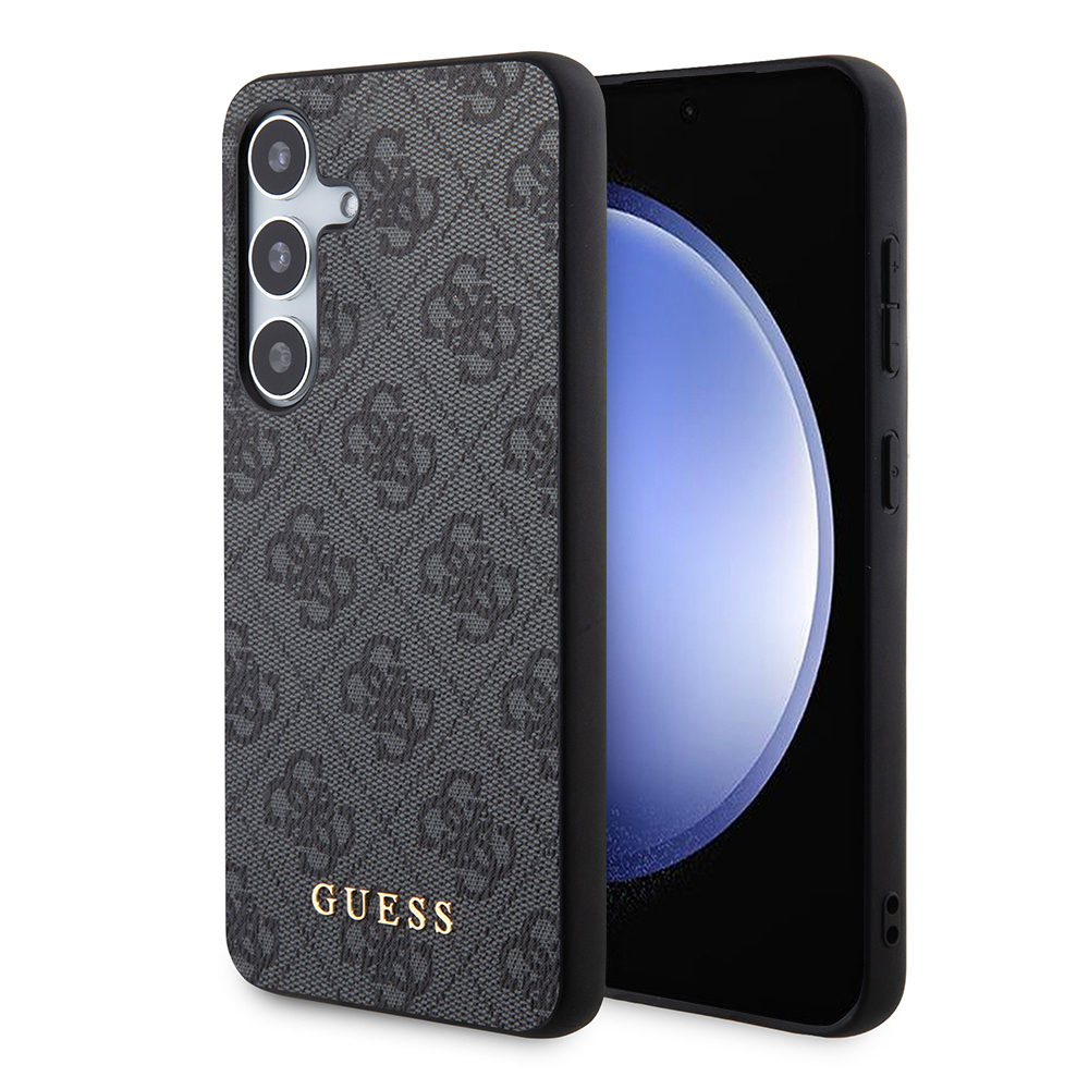 Guess Hardcase 4G Metal Gold Logo (GUHCS24SG4GFGR) kryt na Samsung Galaxy S24 – Čierny KF2339995