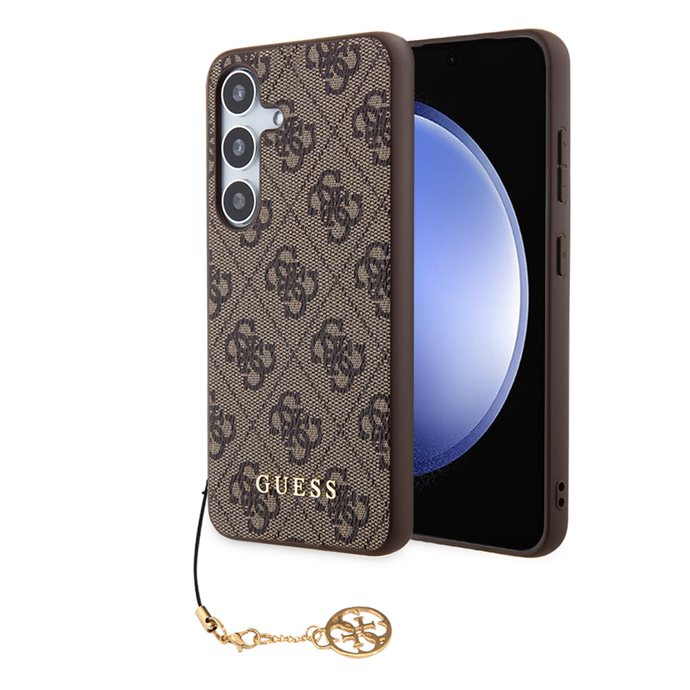 Guess Hardcase 4G Charms Collection (GUHCS24SGF4GBR) kryt na Samsung Galaxy S24 – Hnedý KF2340051