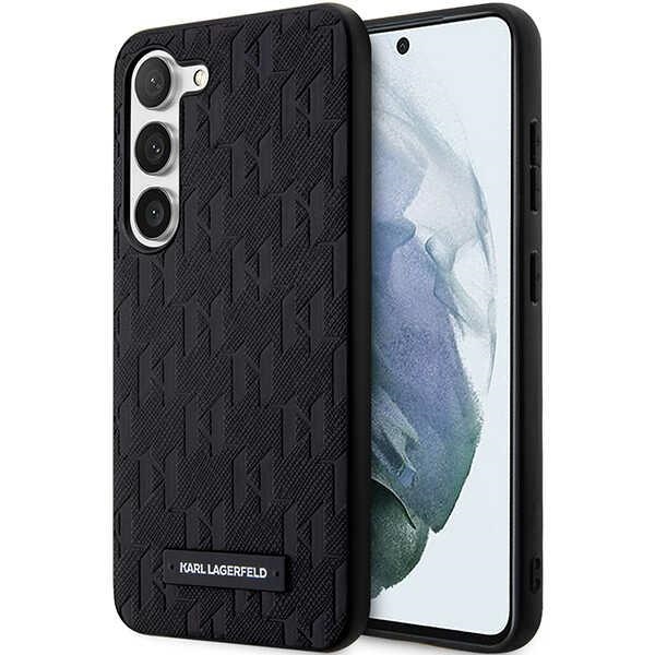 Karl Lagerfeld Saffiano (KLHCS24MSAKLHPK) kryt na Samsung Galaxy S24 Plus – Mono kovové logo KF2339534