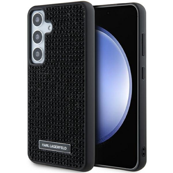 Karl Lagerfeld Hardcase Rhinestone (KLHCS24MHDSPRK) kryt na Samsung Galaxy S24 Plus – Kovové logo KF2340532
