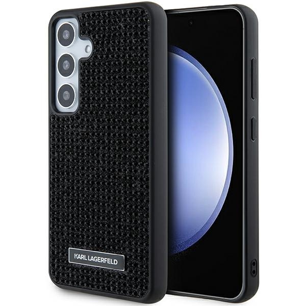 Karl Lagerfeld Hardcase Rhinestone (KLHCS24SHDSPRK) kryt na Samsung Galaxy S24 – Kovové logo KF2340533