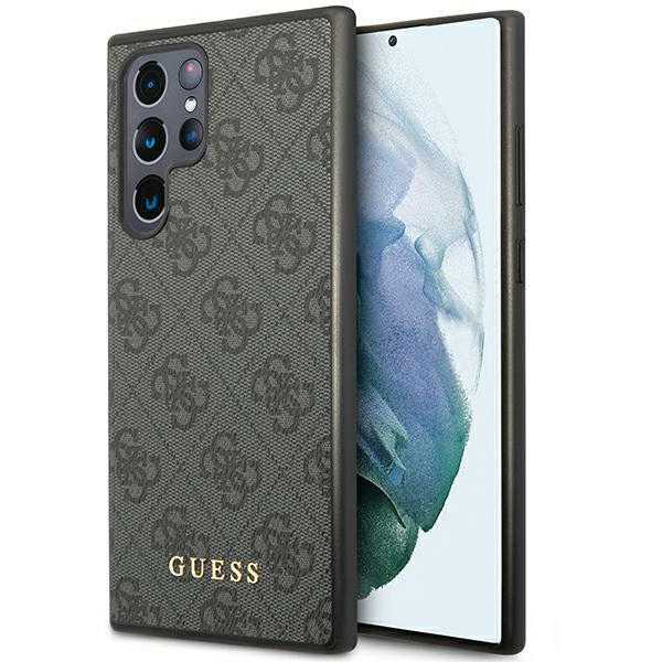 Guess Hardcase 4G Metal Gold Logo (GUHCS24LG4GFGR) kryt na Samsung Galaxy S24 Ultra – Čierny KF2339991