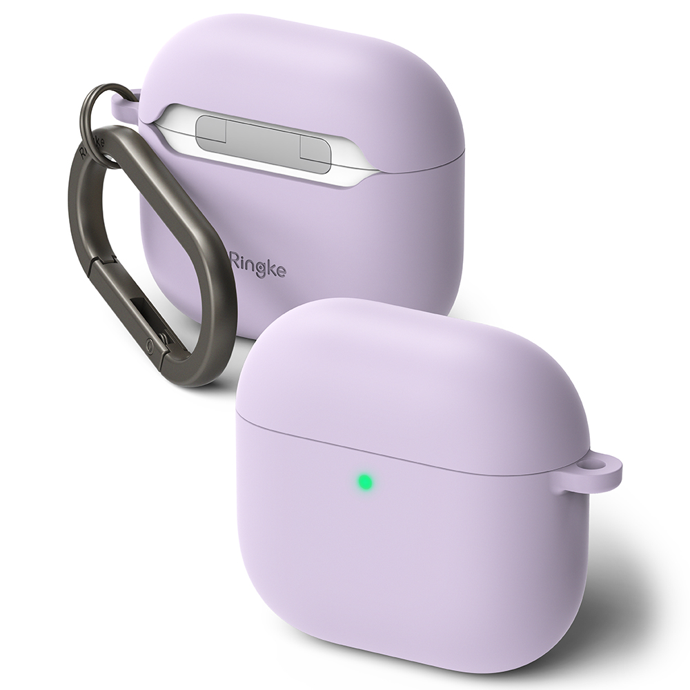 Ringke Silicone – Silikónové puzdro na Apple AirPods 4 – Svetlofialové KF2341094