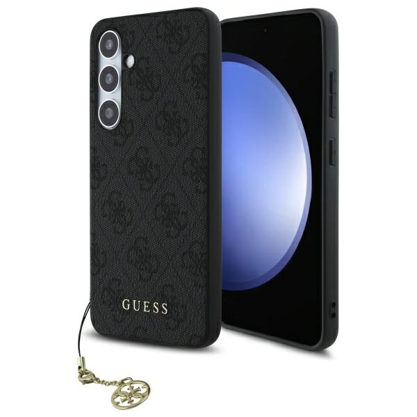 Guess Hardcase 4G Charms Collection (GUHCS24FEGF4GGR) kryt na Samsung Galaxy S24 FE – Sivý KF2342125