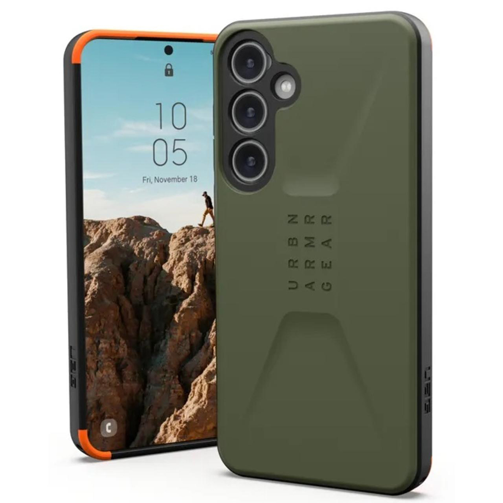 UAG Civilian Ochranný kryt pre Samsung Galaxy S24 Plus – Olivová Zelená KF2343012