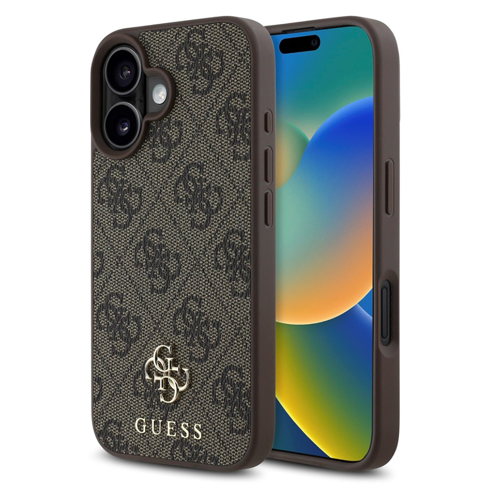 Guess Hardcase 4G Classic MagSafe (GUHMP16SP4SM4MW) kryt na iPhone 16 – Hnedý KF2344971